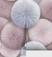 Обои виниловые на флизелиновой основе горячего тиснения Pompon 1.06*10м WallSecret 8992-16