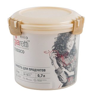 Емкость для продуктов Giaretti Fresco круглая 0.7л GR1893 купить
