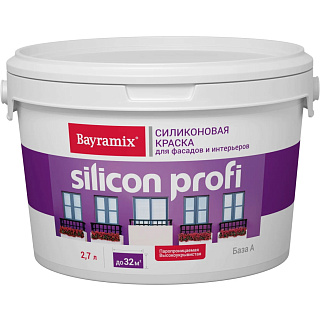 Краска BAYRAMIX Silicon Profi BSP-039/027 матовая белая база А (3.9кг) купить