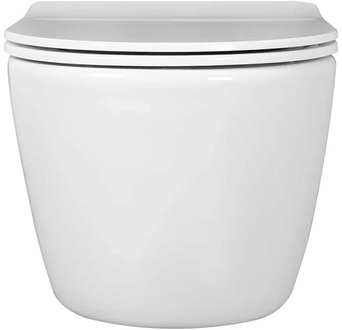 Унитаз подвесной БЕТТА безободковый с сиденьем микролифт Aquatek AQ1253W-00 купить