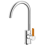 Смеситель для кухни под питьевую воду цвет хром и оранжевый ARGO 35-09L BUTTON orange Смеситель для кухни под питьевую воду цвет хром и оранжевый ARGO 35-09L BUTTON orange
