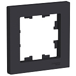 Рамка Schneider Atlas Design карбон 1-местная ATN001001 