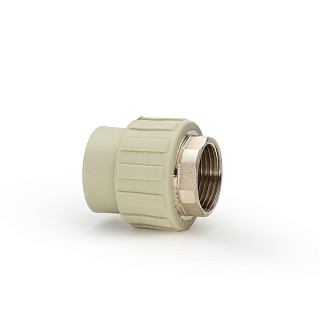 Муфта комбинированная PPR 32*1" под ключ внутренняя резьба Lammin полипропиленовая серая Lm31044032025G купить