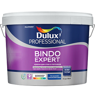 Dulux Professional Bindo Expert краска для стен и потолков прозрачная (База BС) 9 л купить