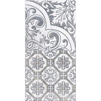 Вставка 3 настенная Кампанилья, 20*40см, цвет серый  LB-CERAMICS 1641-0095