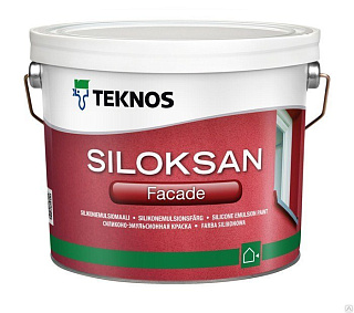 Краска фасадная TEKNOS Siloksan Facade База PM3 глубокоматовая - 2.7 л купить