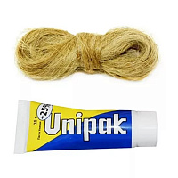 Комплект монтажный Unipak Унипак №1 для резьбовых соединений паста 25 грамм + лен 14 грамм 132651 (Т.1/200)