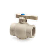 Кран шаровой PPR 32 PREMIUM Lammin полипропиленовый серый Lm31172000032G