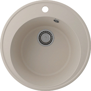 Мойка для кухни Ulgran Quartz Nora 485-02 кварцевая круглая D48.5cм лен купить