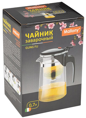 Чайник заварочный с кнопкой Gung Fu 700мл Mallony 004533 купить