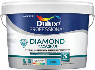 Краска фасадная Dulux Trade Гладкая Белая матовая - 2.5 л купить