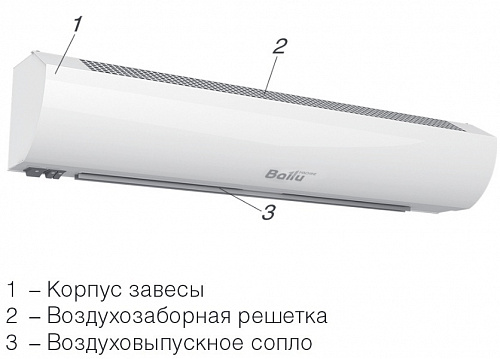 Завеса тепловая электрическая BHC-L15-S09 9кВт 1050м3/ч с пультом BRC-E, Ballu купить