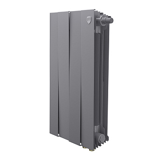 Радиатор биметаллический PianoForte 500 VDR80 4 секции Royal Thermo RTPNSSVDR8050004 Silver Satin купить