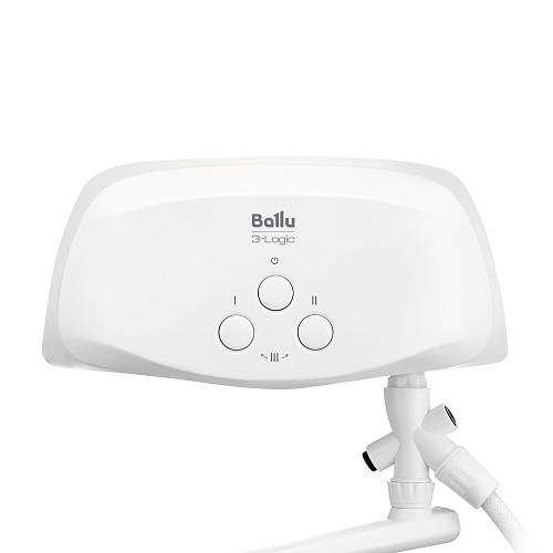 Водонагреватель проточный 13.5*27.10см 3.5Квт кран и душ Ballu 3-Logic TS (3,5 kW) купить