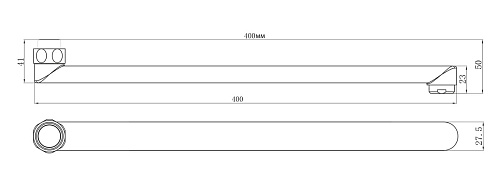 Излив в сборе 400мм хром Lemark LM9474C купить