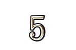 Цифра самокл. мал. золото "5" (упак.) Цифра самокл. мал. золото "5" (упак.)