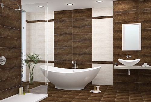Плитка настенная Chiron Marron 25.1*70.9см Eletto Ceramica 506041101 купить