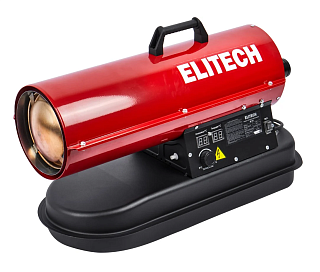 Пушка тепловая дизельная Elitech ДП 15 (прямой нагрев) 15кВт 500м3/ч S-160м2 бак 12л купить