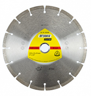 Диск алмазный сегментный Klingspor DT300U Extra по бетону 230*2.3*22.23мм 325348 купить