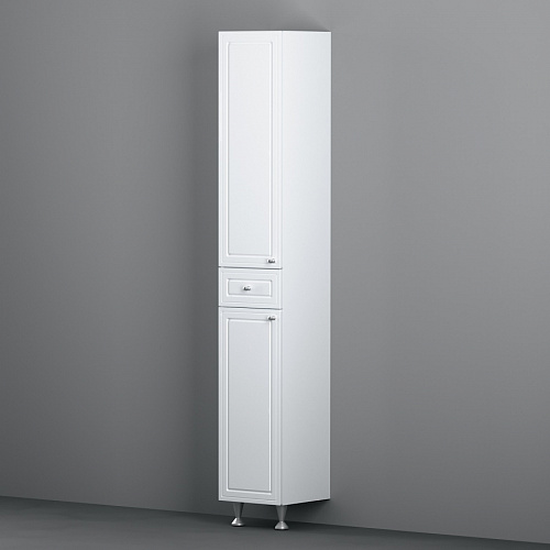 Шкаф-пенал Palace One напольный универсальный 30см белый глянец DAMIXA M41CSR0303WG купить