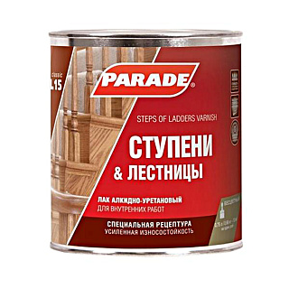 Лак Ступени&Лестницы алкидно-уретановый PARADE L 15 Бесцветный полуматовый купить