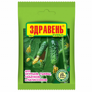 Удобрение ВХ Здравень Огурцы Турбо 30г купить