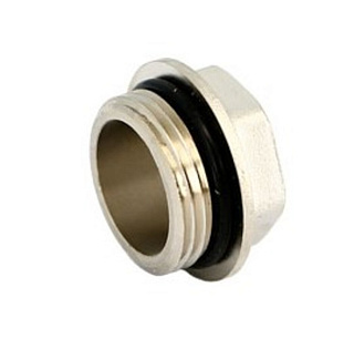 Заглушка H 3/4" со шляпкой с прокладкой O-RING никелированная Uni-Fitt 608N3201 купить