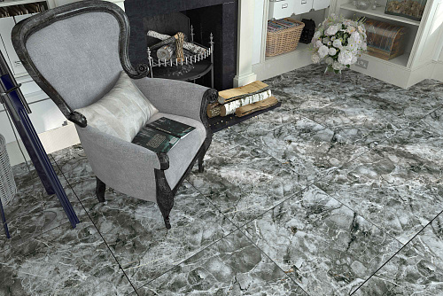 Керамогранит Киреты матовый 60*60 см черный, Гранитея G245-Kirety Black купить
