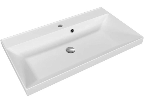 Тумба подвесная Матис 80 Белый матовый 2 ящика с умывальником ASTI 80 белый Style Line ЛС-00002446/СС-00002465 купить