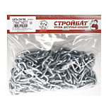 Цепь оцинкованная (короткое звено) Стройбат DIN 766 4мм (5м) 2519323-2