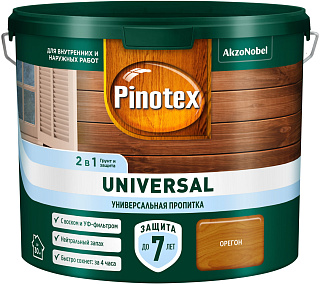 Пропитка-антисептик Pinotex Universal 2в1 орегон (2.5л) купить