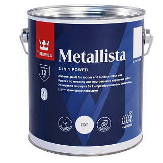 Краска по ржавчине METALLISTA глянцевая база A Tikkurila 710011841 (2.3л) купить