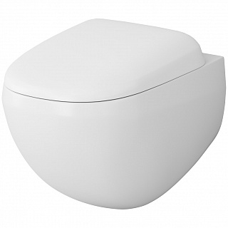 Унитаз подвесной AM.PM Sensation FlashClean C301700WH с сиденьем C307851WH с микролифтом белый глянец купить