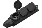 Колодка каучуковая для удлинителя General GSB-16-3-G-IP44 16А черная 470028 Колодка каучуковая для удлинителя General GSB-16-3-G-IP44 16А черная 470028