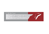 Плинтус потолочный Decor Ek инжекционный D 130-120