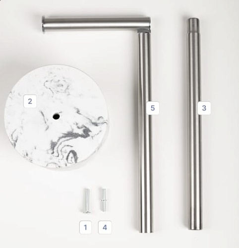 Стойка WHITE MARBLE для туалетной бумаги на 4 рулона FORA FOR-ST-63WT купить