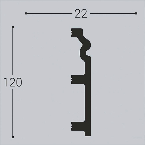 Плинтус напольный XPS RP 5 120*22*2000мм Royce  купить