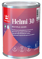 Краска для мебели Tikkurila HELMI 30 полуматовая база А белая (0.9л)