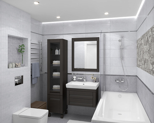 Декор мозаичный Mason 20*60 см белый, Laparet MM60107 купить