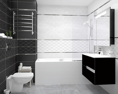 Плитка настенная Eridan 20*60 см цвет белый, Ceramica Classic 17-00-01-1171 купить