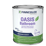 Краска для влажных помещений OASIS BATHROOM полуматовая белый (база А) 0.9л Finncolor Краска для влажных помещений OASIS BATHROOM полуматовая белый (база А) 0.9л Finncolor