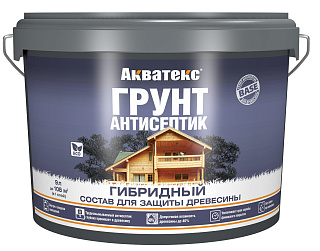 Грунт-антисептик гибридный Акватекс 65149 (9л) купить