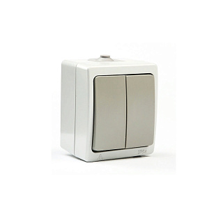 Выключатель Вуокса 2клав о/у SQ1803-0002 10А IP54  купить