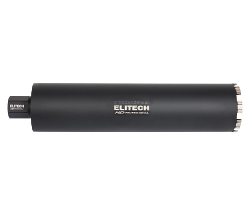 Коронка алмазная для дрели алмазного сверления ELITECH HD ф102*450 1 1/4"внутр, с охл. (1110.011900) купить