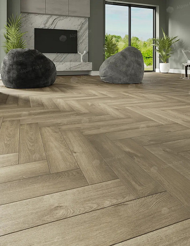 Покрытие клеевое LVT Parquet дуб натуральный отбеленный 590*118*2.5мм 43класс Alpine Floor ECO 16-5 купить
