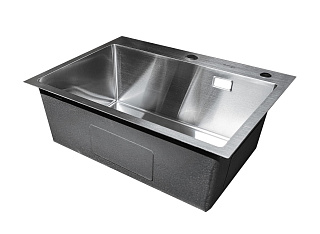 Мойка нержавеющая врезная D6045S 600х450х220,3,0 сатин SANTREK AQUA 318416 купить
