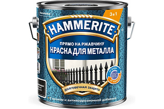 Краска для металла прямо на ржавчину 3в1 молотковая RAL9005 черный Hammerite 5831238 купить