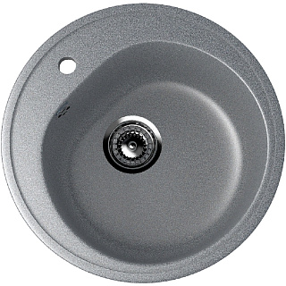 Мойка кухонная Ulgran U-101-309 круглая 1 чаша 50*50см темно-серый купить