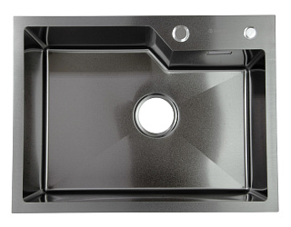 Мойка из нержавеющей стали врезная D6045NB PRO 600*450*220мм SANTREK AQUA 321719 купить