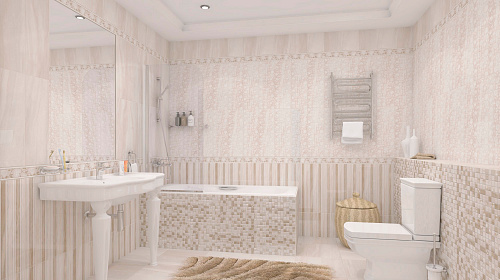 Вставка настенная Tender Marble, мозаика бежевый, 30*30см LB-CERAMICS 1932-0010 купить